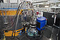 Cryogen free dilution fridge successfully implemented at PUMA