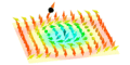 Strom bewegt magnetische Wirbel